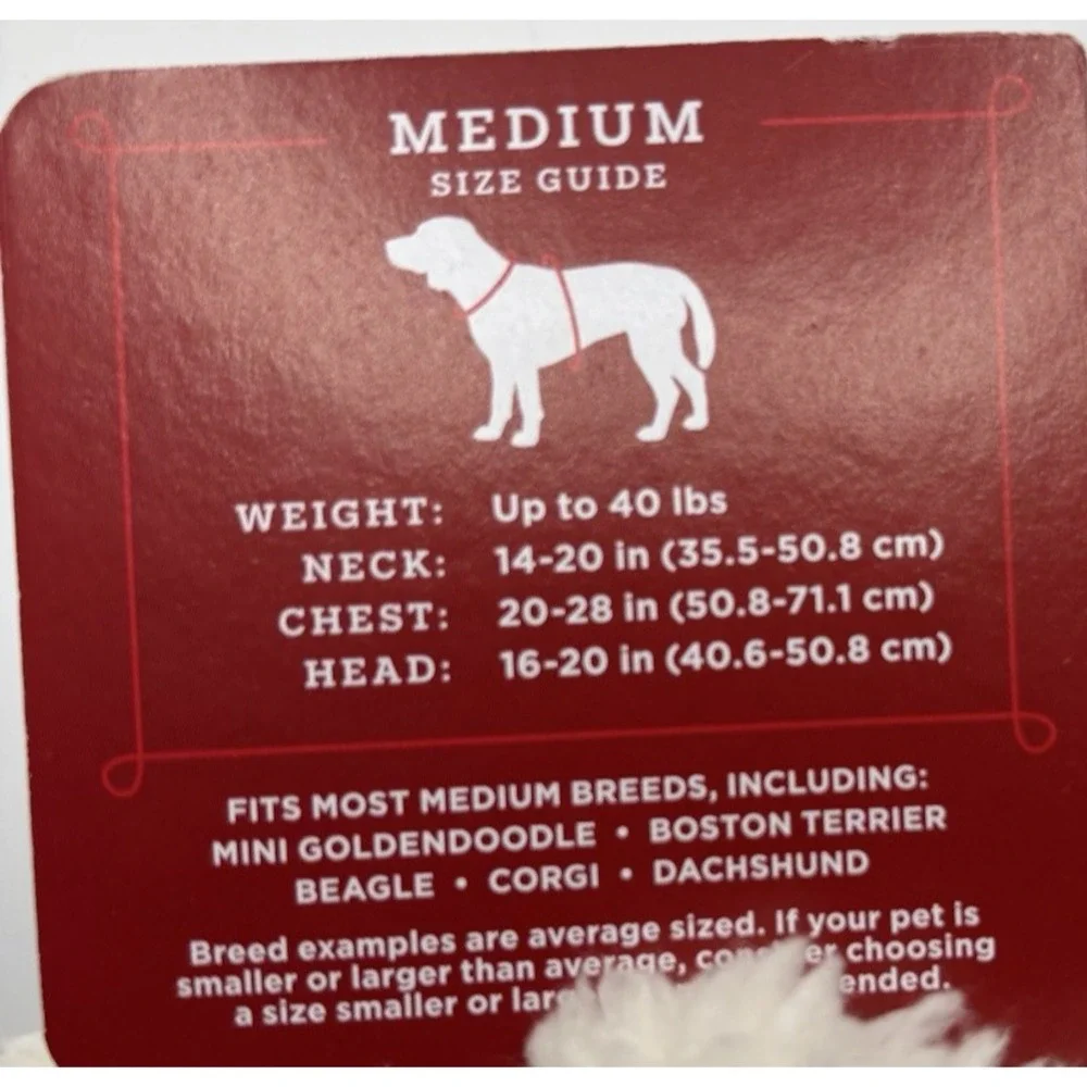 Wondershop Pet Hoodie White Fuzzy with‎ Ears Size Medium